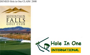 Hole in One International Golf Course complaint Mishap Fraud Claim California