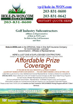 Affordable Prize Hole in One Insurance