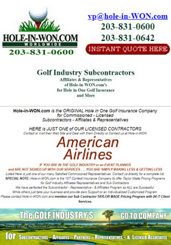 American Airlines Hole in One Insurance
