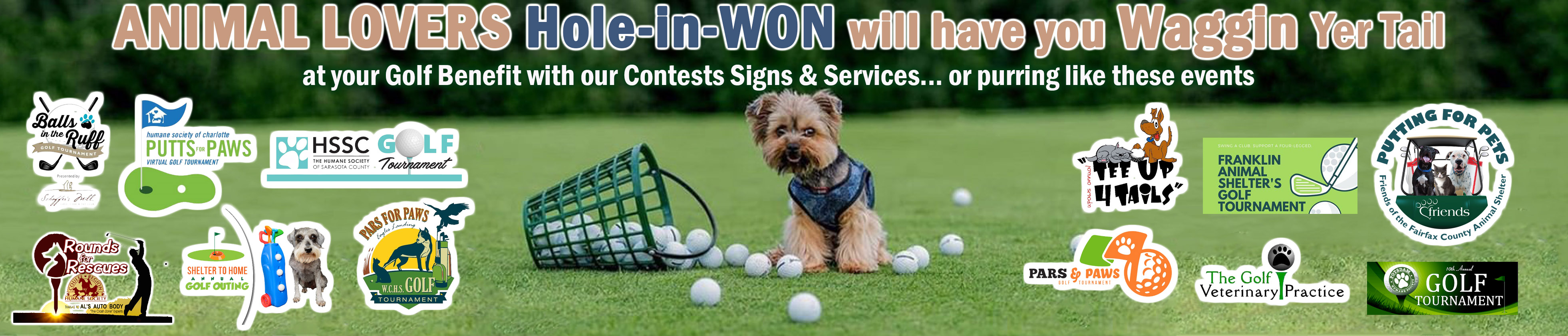 Animal Lovers Golf Tournament Golf Insurance Hole-in-WON.com