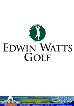 Edwin Watts Golf Store Golf Hole in One Insurance