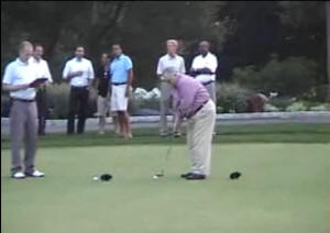 golfer cheating cheats Putting Contest USGA Rules breaking violation