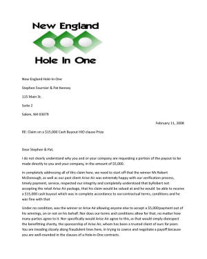 New England Hole in One Fraud Company