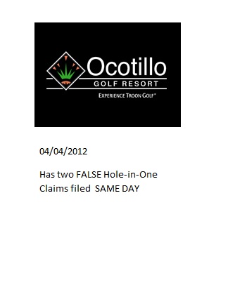 Golfers lie about Hole in One Case prize denied Golfer attempts to defraud Hole in One Company claim forms