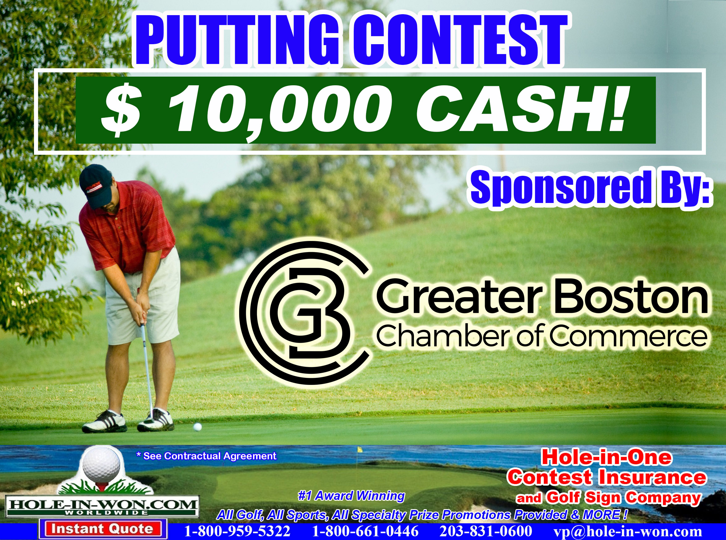 Putting Contest Rules Hole in One Insurance