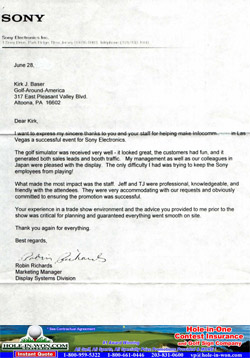 Resort Golf Hole in One Insurance Company