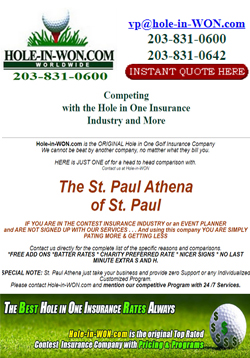 St Paul Athena Hole in One Insurance Application